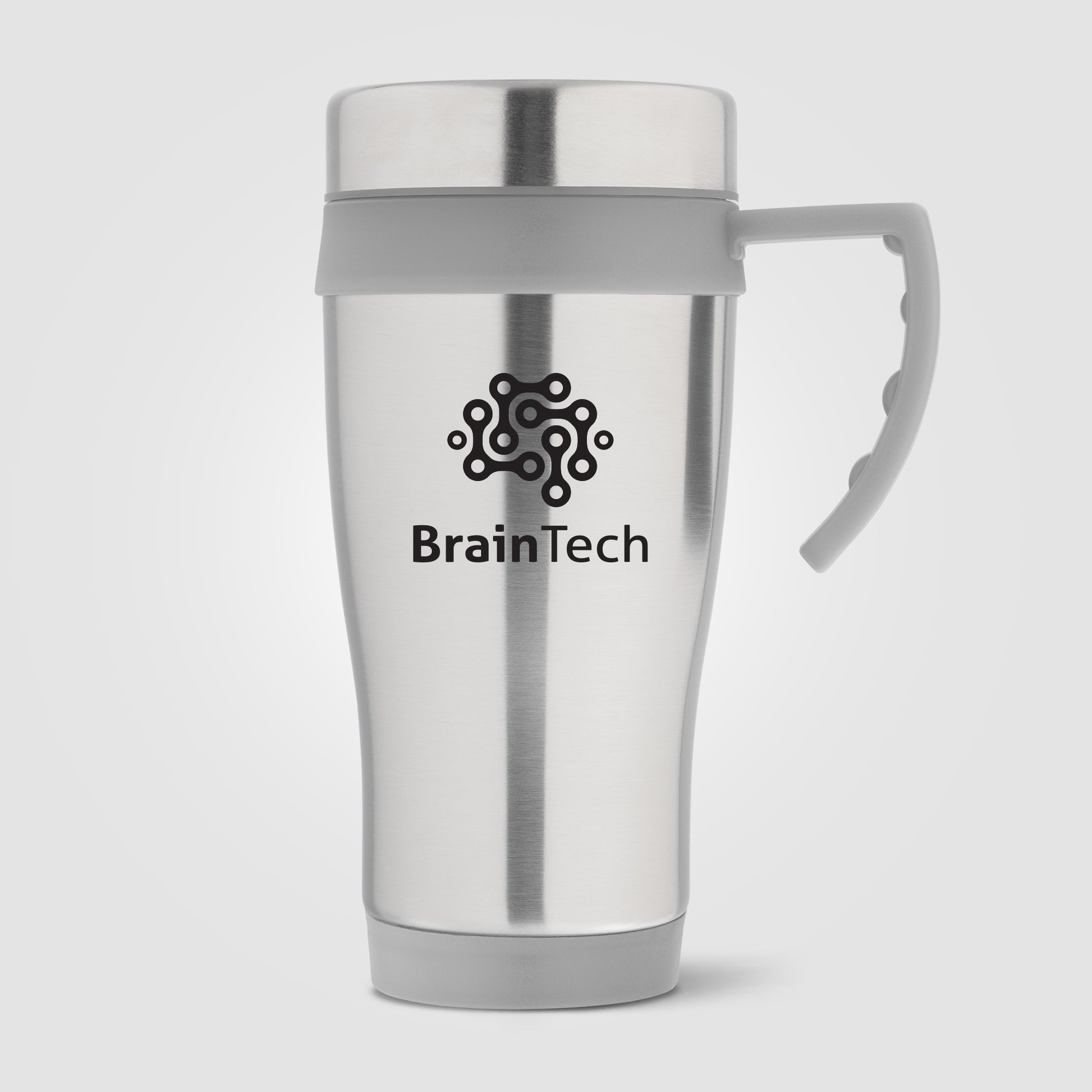 Silver (Product) Legend Plus - 16 oz. Stainless Steel Travel Mug with Handle
