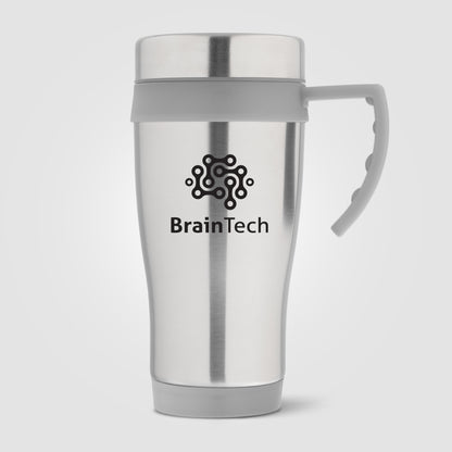 Silver (Product) Legend Plus - 16 oz. Stainless Steel Travel Mug with Handle