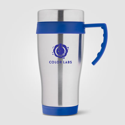 Silver (Product) Legend Plus - 16 oz. Stainless Steel Travel Mug with Handle