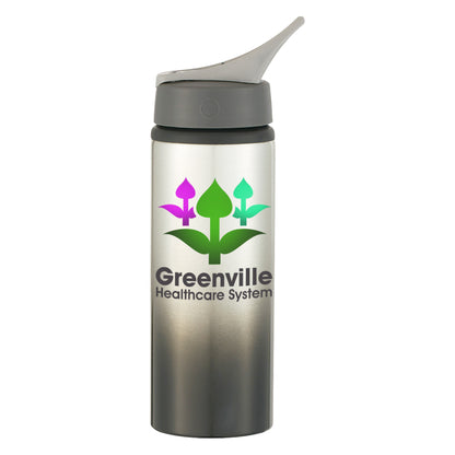 SILVER WITH BLACK 25 Oz. Aluminum Ozona Tumbler  grouped