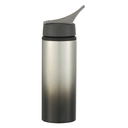 SILVER WITH BLACK 25 Oz. Aluminum Ozona Tumbler plain grouped