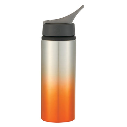 SILVER WITH ORANGE 25 Oz. Aluminum Ozona Tumbler plain grouped