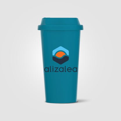 Teal (Lid) Costa Rica - 16 oz. Wheat Plastic Tumbler