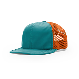 TEAL/ORANGE Richardson Rogue Wide Set Mesh Cap