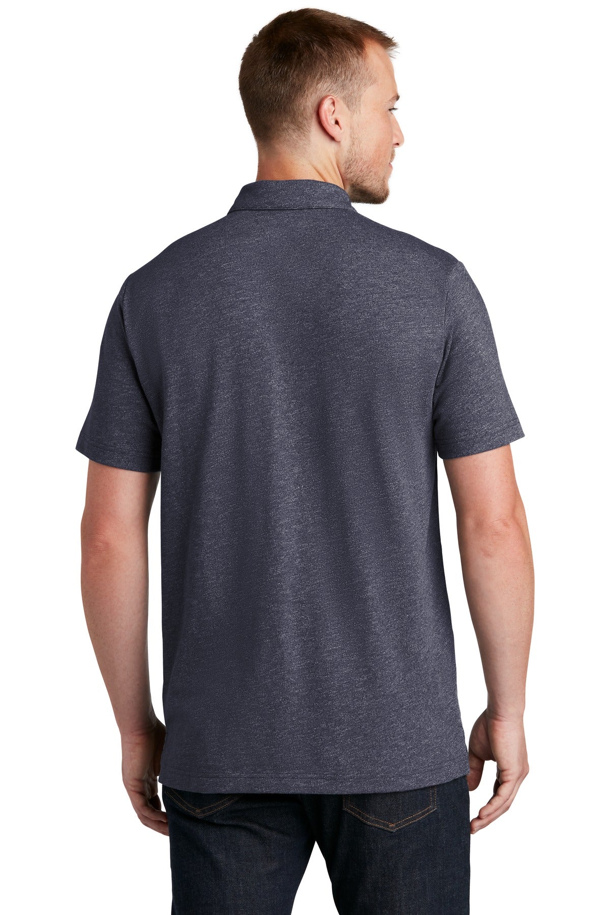True Navy Twst New Era Slub Twist Polo NEA301