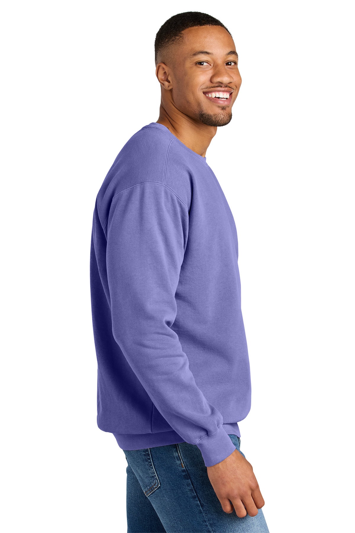 Violet COMFORT COLORS Ring Spun Crewneck Sweatshirt. 1566