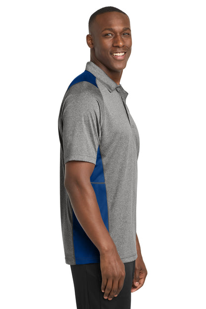 VtgHthr/Ry Sport-Tek Heather Colorblock Contender Polo. ST665
