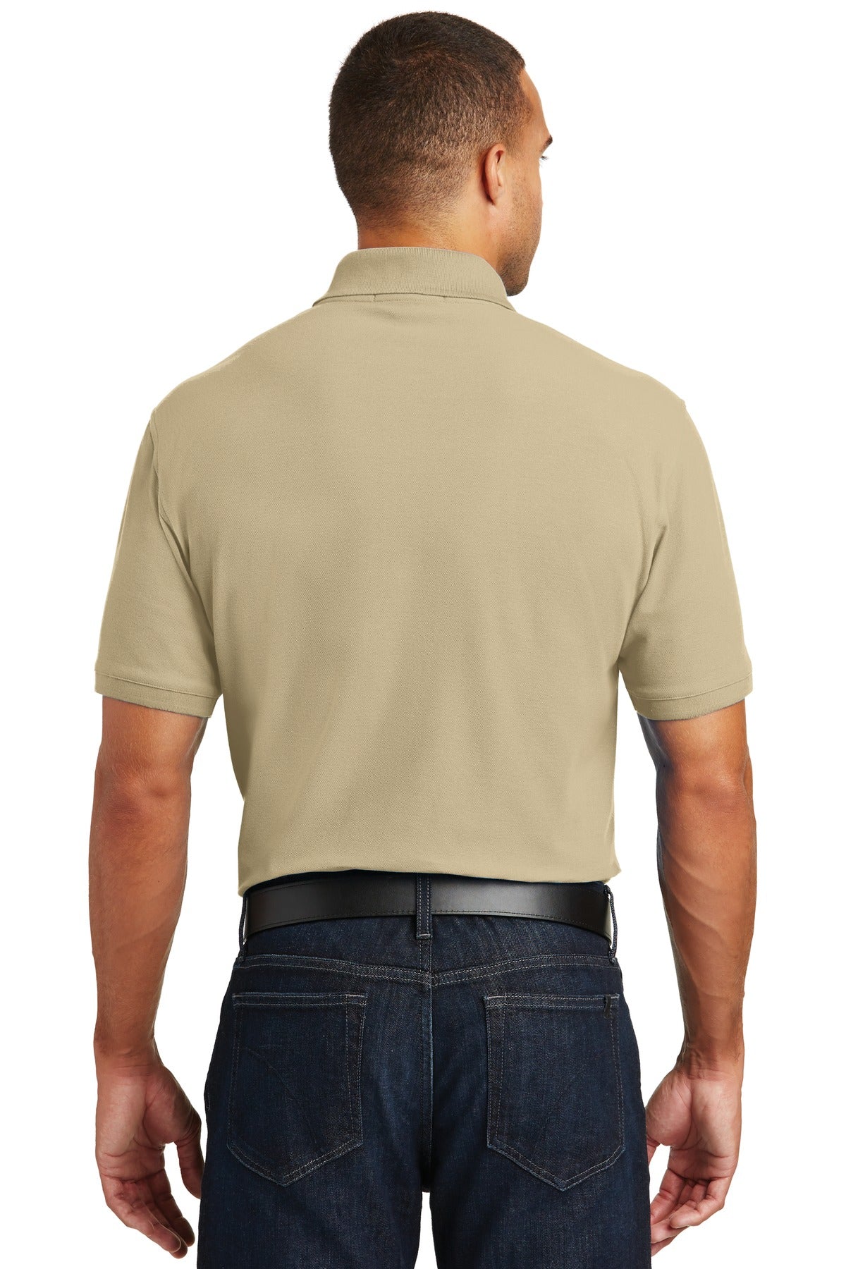 Wheat Port Authority Core Classic Pique Pocket Polo. K100P