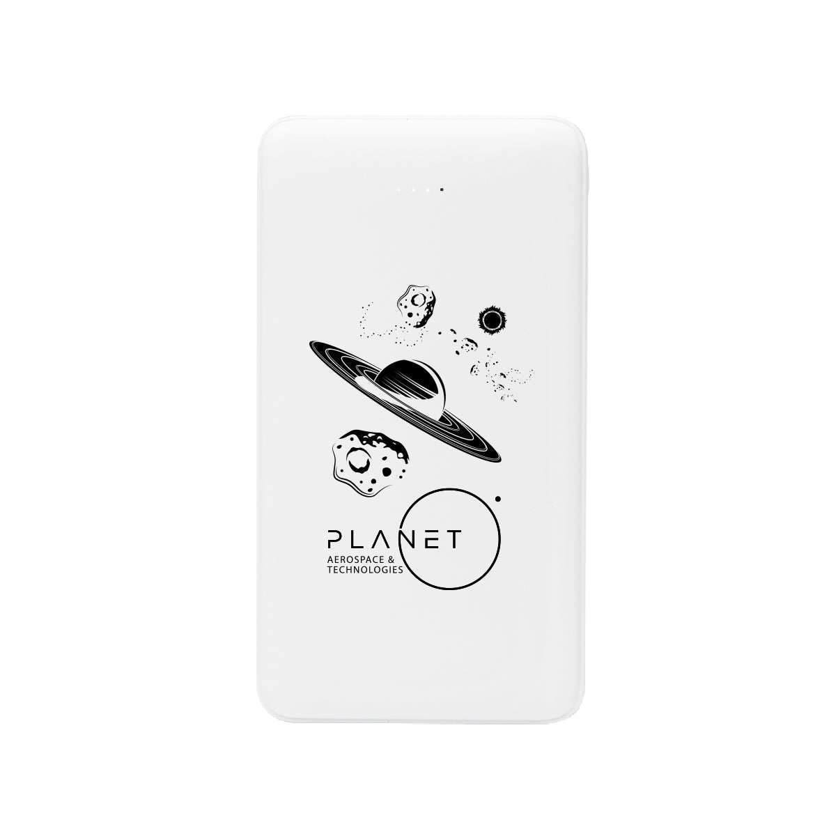 WHITE 10,000 mAh Power Bank With Integrated Cables  grouped