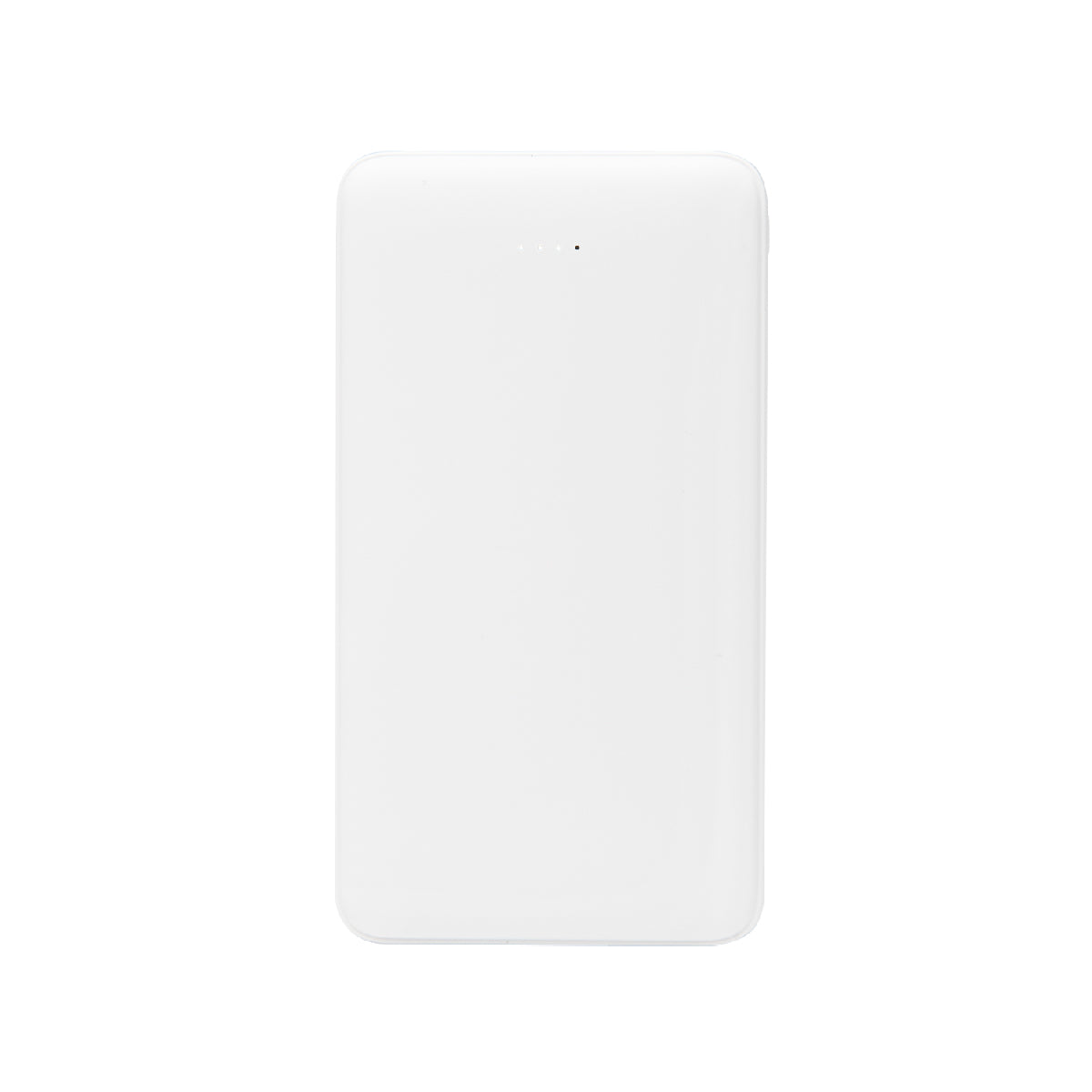 WHITE 10,000 mAh Power Bank With Integrated Cables plain grouped