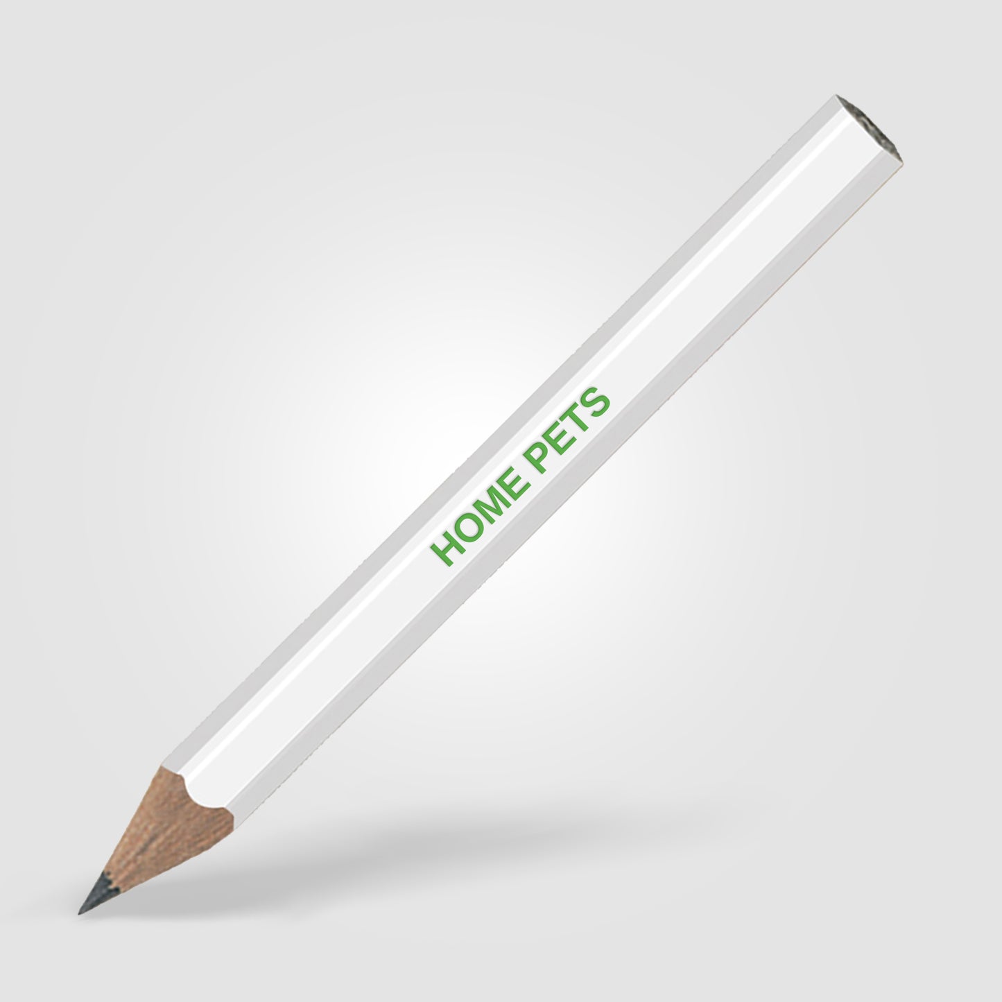 White (Barrel) Golf Pencil (Hex.)