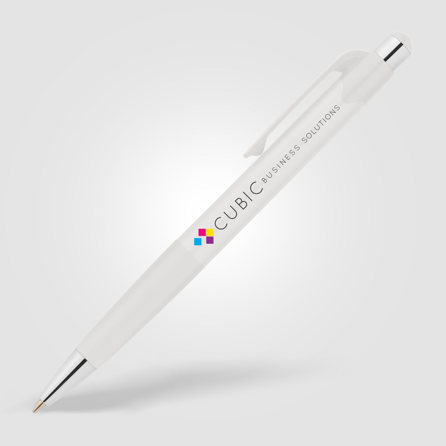White (Barrel) Smoothy Deluxe Pen