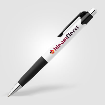 White (Barrel) Smoothy Plastic Solid Pen