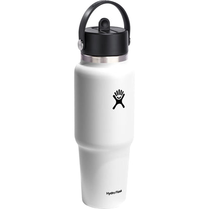 White Hydro Flask® Travel Bottle w/ Flex Straw Cap 32oz