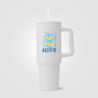 White (Lid) Polar Pro - 40 oz. Double-Wall Recycled Stainless Steel Tumbler with Straw