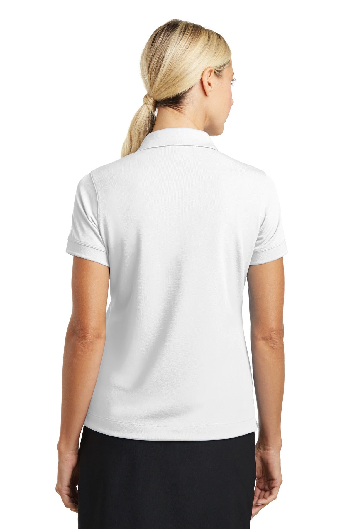 White Nike Women's Dri-FIT Classic Polo. 286772