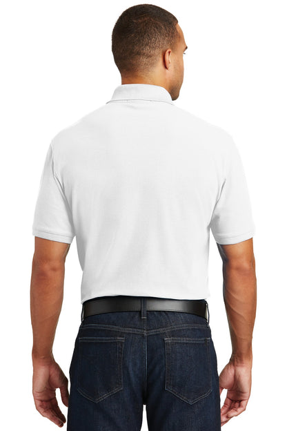White Port Authority Core Classic Pique Pocket Polo. K100P
