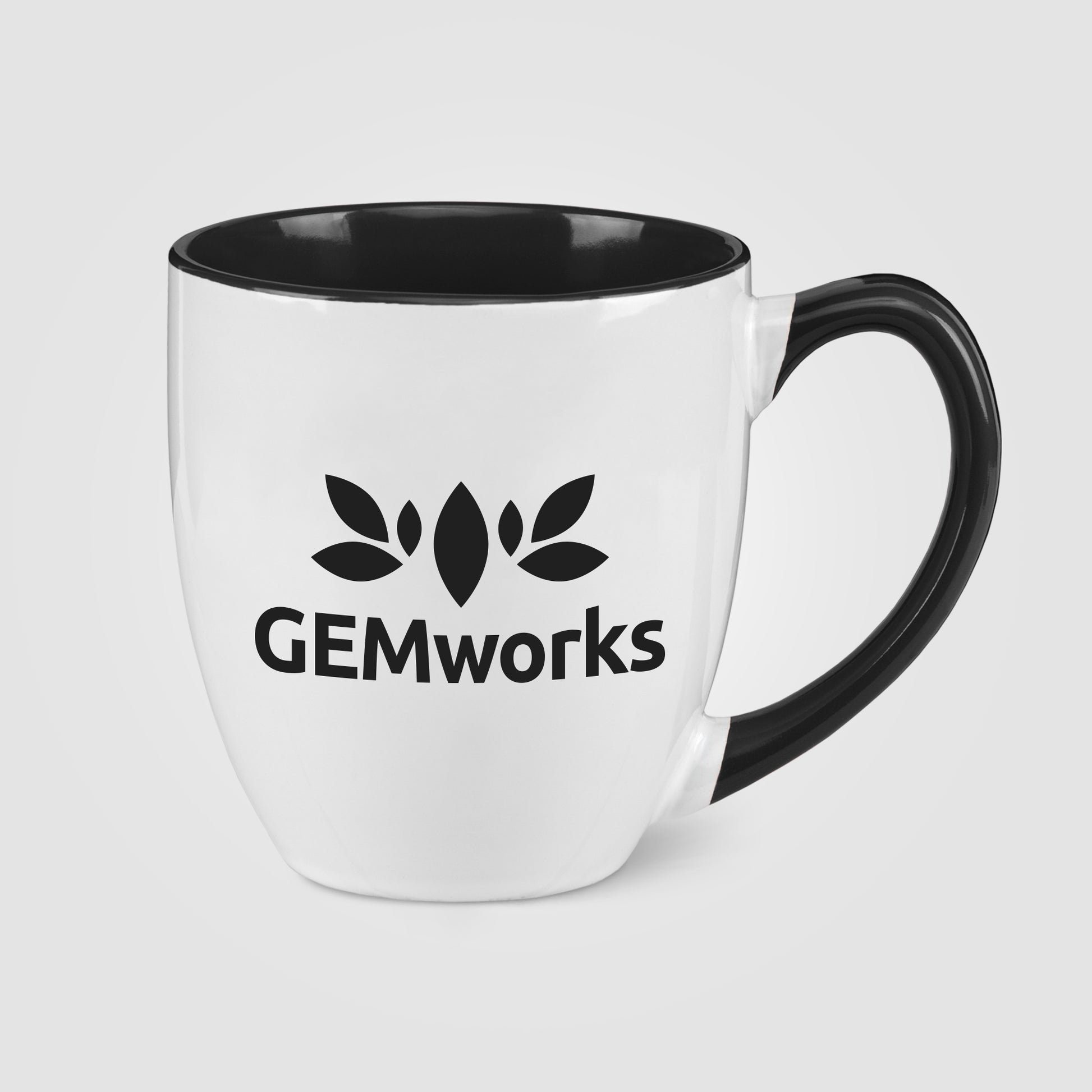 White (Product) 15 oz. Two-Tone Ceramic Bistro Mug