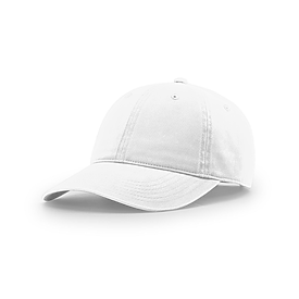 WHITE Richardson Peach Twill Dad Hat