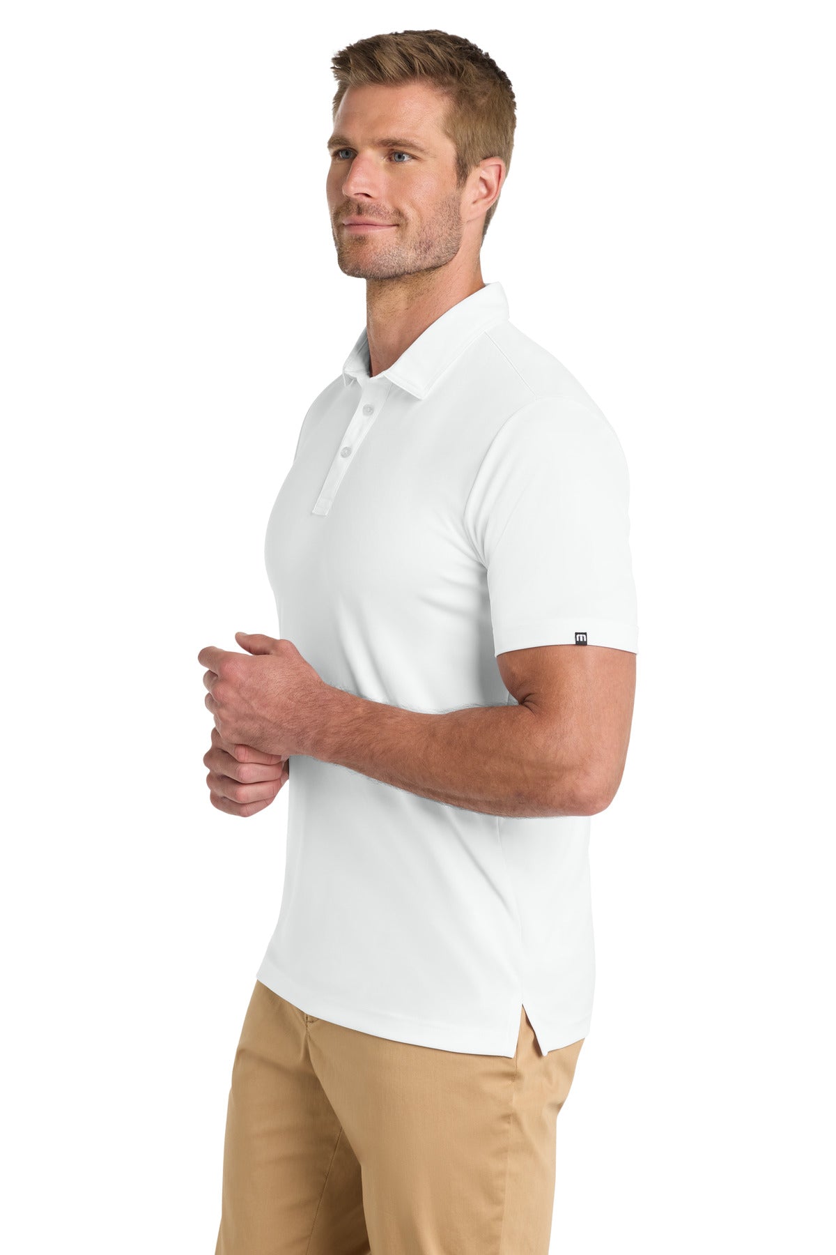 White TravisMathew Coto Performance Polo. TM1MU410