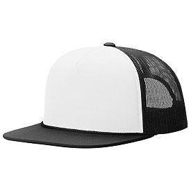 WHITE/BLACK Richardson Foamie Trucker Cap