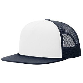 WHITE/NAVY Richardson Foamie Trucker Cap