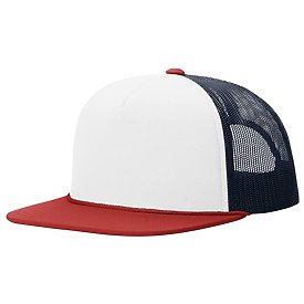 WHITE/NAVY/RED Richardson Foamie Trucker Cap