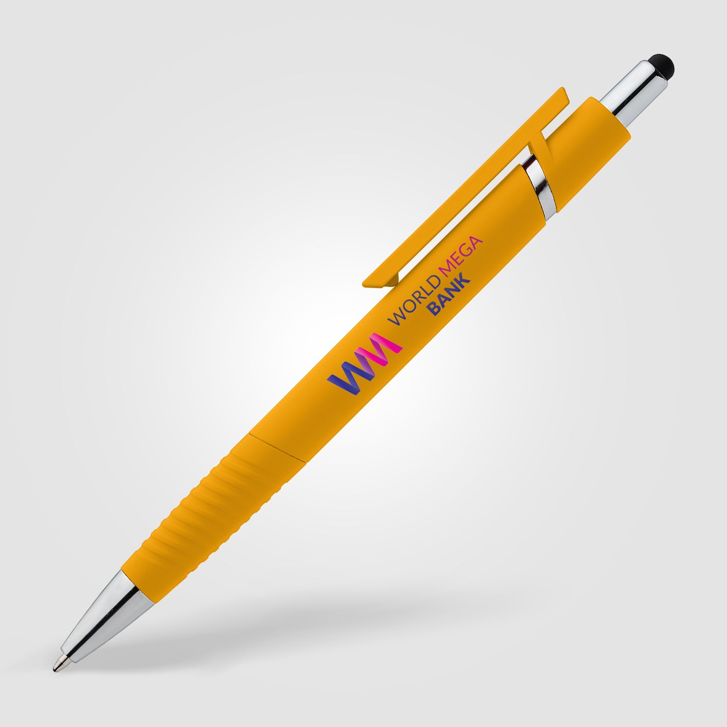 Yellow (Barrel) Aviator Softy Brights Pen w/ Stylus