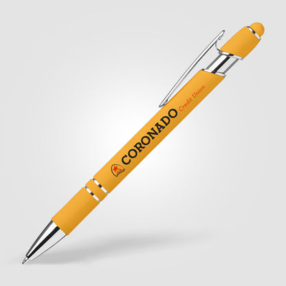 Yellow (Barrel) Ellipse Softy Brights Gel Pen w/Stylus