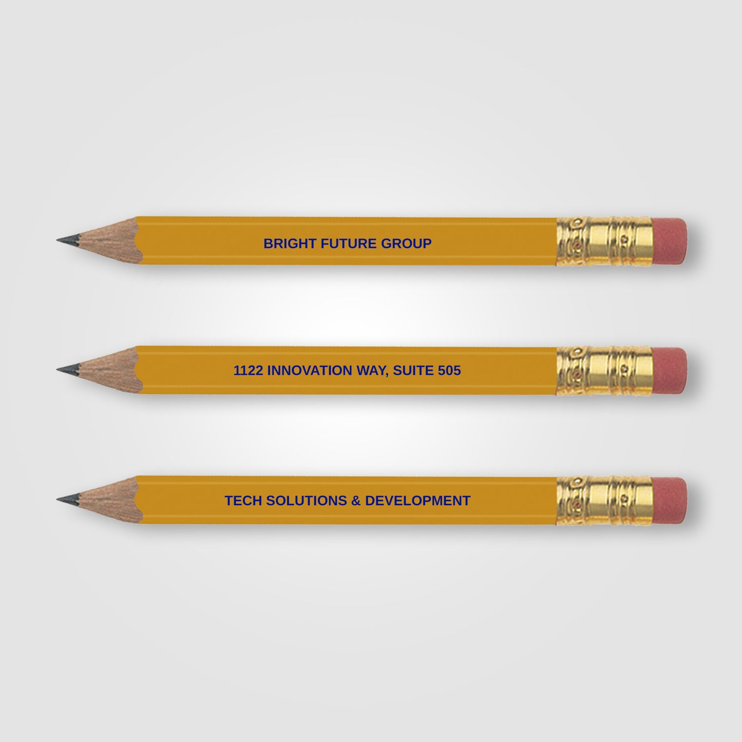 Yellow (Barrel) Golf Pencil (Hex with eraser)