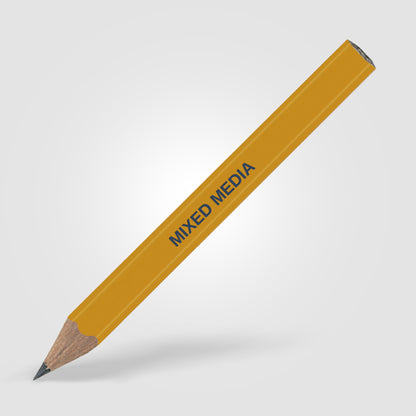 Yellow (Barrel) Golf Pencil (Hex.)