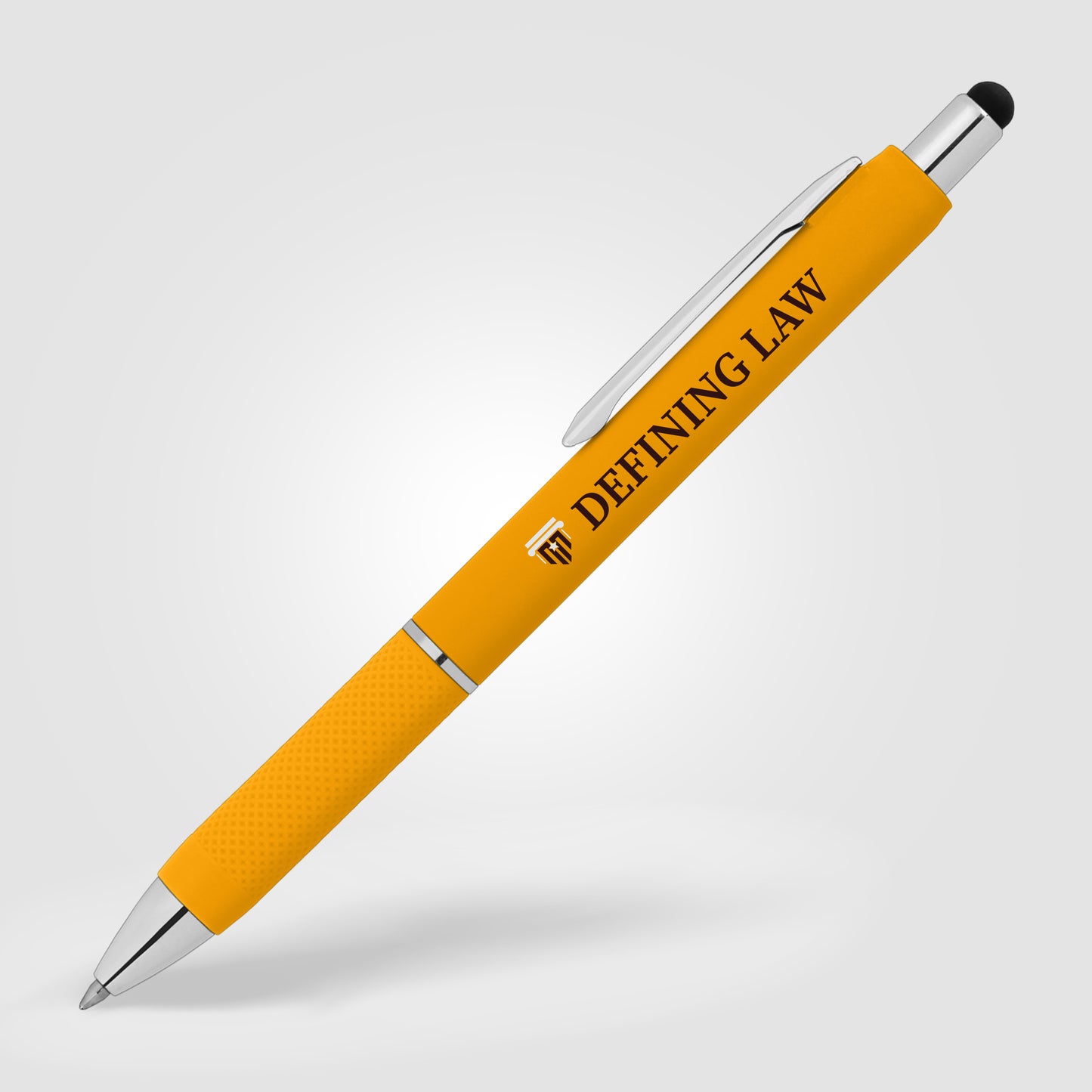 Yellow (Barrel) Serena Retractable Gel Stylus Pen